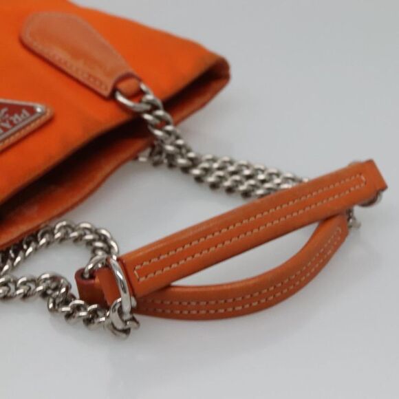 Prada Tessuto Orange Synthetic Shoulder Bag (Pre-Owned) - Picture 10 of 16
